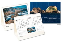 Desktop Calender - Standard Wire Desk Stand - Journey to Caprico