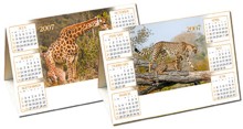 Desktop Calender -  Desk Triangle - Wildlife