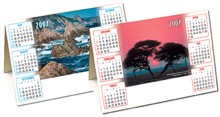 Desktop Calender -  Desk Triangle - Nature