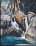 Waterfall  on fine art  calendar