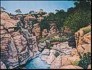 Sandstone cliffs on fine art calendar