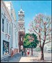 Painting of Grahamstown, Eastern Cape on calendar.