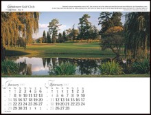 Page layout with date pad and Glendower Golf Club 