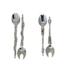 Earthangel Pewter Salad Servers (African Wa) Hamper