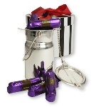 Silver Milk Can and Chocolates (Standard) Hamper