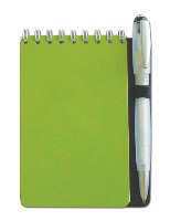 A7 Notebook Scribblers With Pen - Avail In: Aluminium, Black, Wh