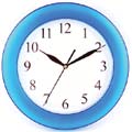 Frosted Wall Clock - Blue
